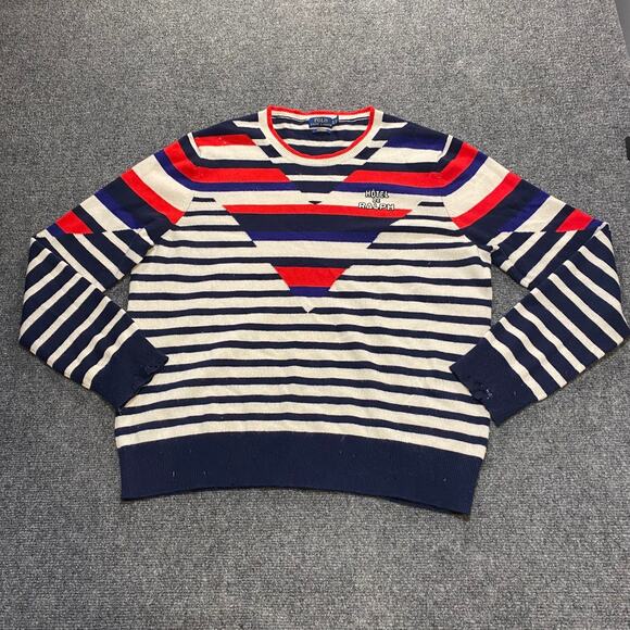 Polo Ralph Lauren Womens Size XL Hotel De Ralph Optic Stripe Cashmere Sweater - Picture 6 of 10